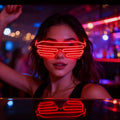 RICHSHINING Party Bar Supply Luminous El Light up Led Party Glasses El Wire Colorful Glasses Party Neon Glasses