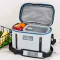 2024 Reusable Polyester Thermal Insulated Lunch Box Bag Cool Carry Cooler Design with Letter Pattern for Food