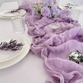 New Luxury Gauze Cheesecloth Runner Polyester Rustic Wedding Decoration for Dining Tables and Parties