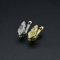 Anti Fading Rhodium Gold Plated Rough Leaf Hook Ear Accessories for DIY Women Hoop Earrings