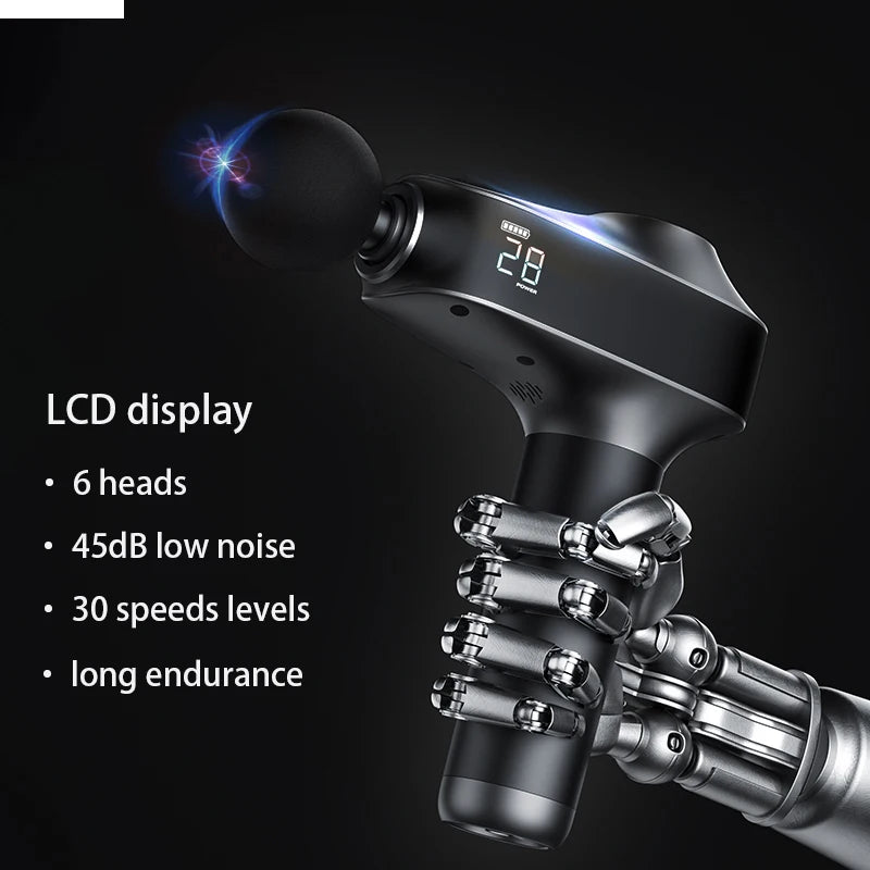 2026 Professional High Quality Body Massager Pistol Deep Tissue Muscle Percussion Fascia Message Gun