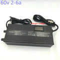 Electric Scooter Charger 48v52v60v 1-5A+Digital Voltage/Current Display+Button to Adjust Current and Partial Charging Percentage
