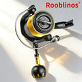 [Germany Stock] Rooblinos SW Left Hand Aluminum Alloy Nylon Saltwater Spinning Reel 5.1:1 Gear Ratio 10 Bearings