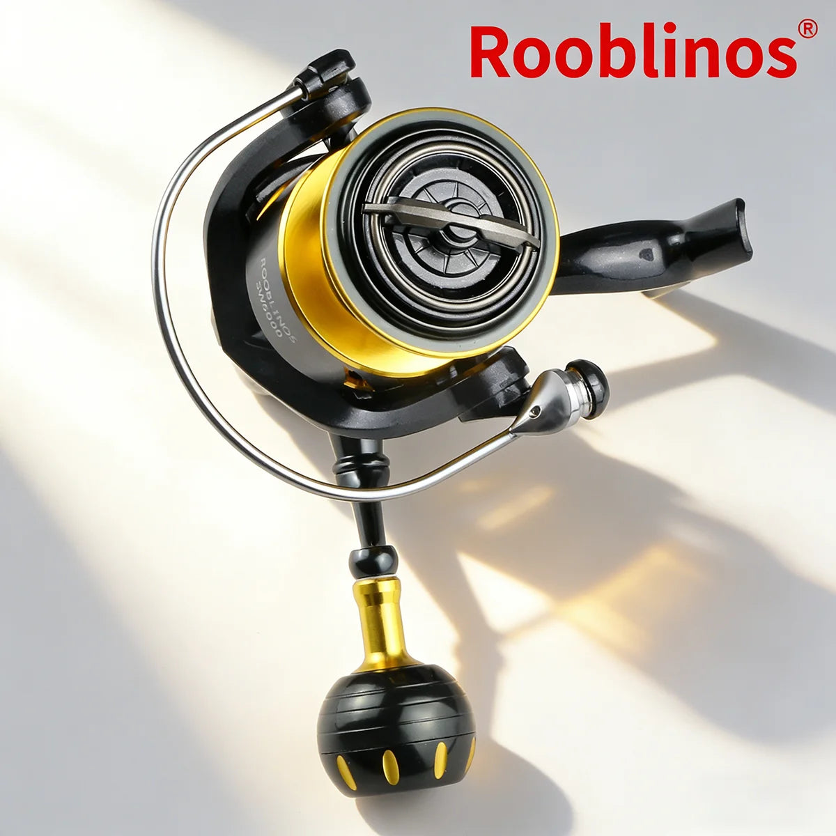 [Germany Stock] Rooblinos SW Left Hand Aluminum Alloy Nylon Saltwater Spinning Reel 5.1:1 Gear Ratio 10 Bearings