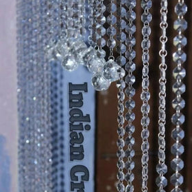 Ceil85 Wholesale Crystal Ceiling Hanging Curtain Crystal Beaded Wedding Party Decoration