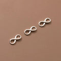 Wholesale 925 Sterling Silver Infinity Symbol Connector Charms Pendants DIY Jewelry Accessories