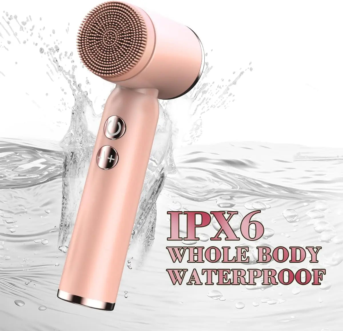 Waterproof IPX6 Mini LCD Display Spin Facial Cleaning Brush Face Cleaning Brush Electric Facial Cleansing Brush