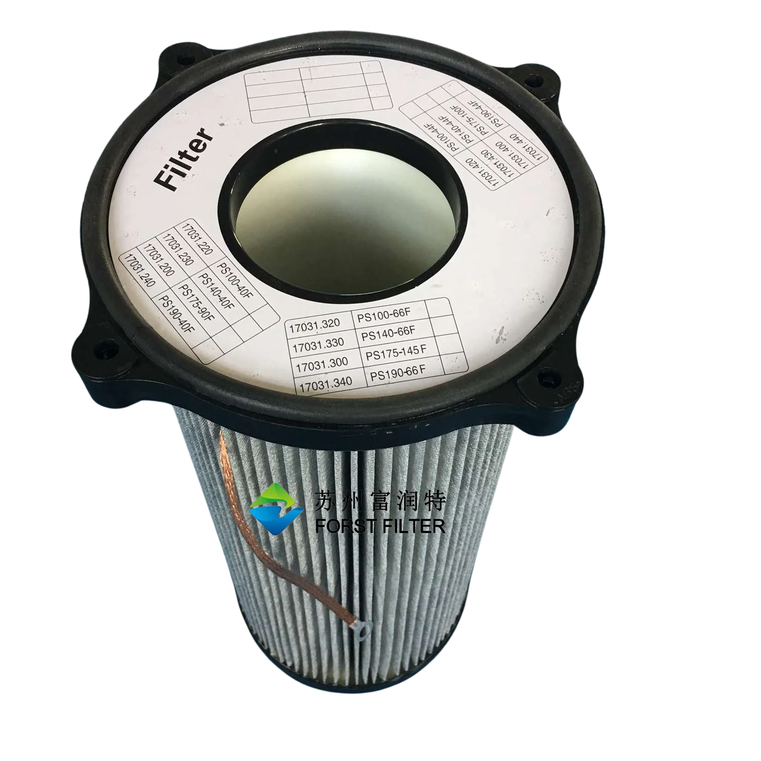 Replacement Industrial Metal Processing OEM Plastic 4 Ears Cap Spun Bond Polyester Anti-static Pleated Air Filter Cartridge
