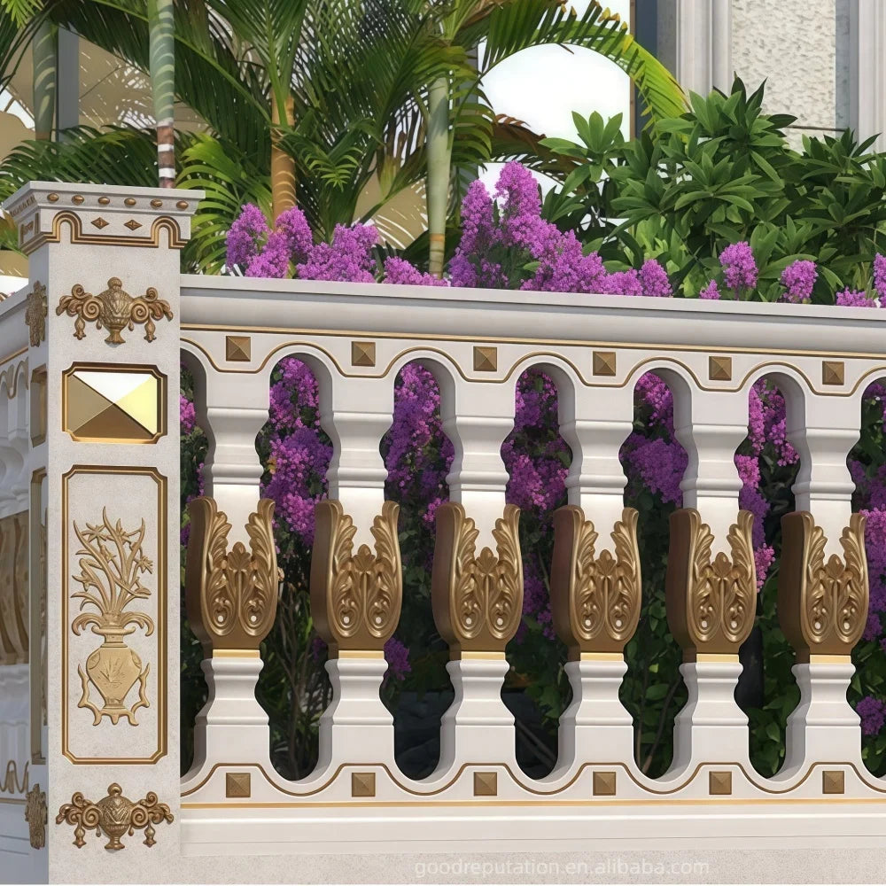 High Precision Plastic Concrete Balustrades Handrails Mold Balcony Fence Baluster Railings Molds for  Balusters Railing Design
