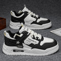 M722 New Breathable Lace-up PU Men's Sneakers Fashion Trend Casual Sports Running Shoes Round Toe Thick-soled Shoes for Men