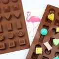 739 Factory Free Sample  30 Cavity 5 Different Shape Silicon Resin Mold Silicon Chocolate Moulds Silicone Ice Cube Tray