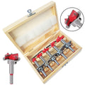 Woodworking 5pcs Forstner Drill Bits Kit with Without Adjusting Piece 15 20 25 30 35mm Cabinet Door Hinge Hole Saw MegaBDM