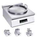 Tempura Hotel's 380V Electric Commercial Stove With Deep Fryer Griddle Stainless Steel Induction Cooktop for Table Installation