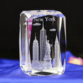 Small Bridge Wholesale Customization K9 New York Famous Building 3d Laser Engraved Glass Crystal Crafts With Factory Price