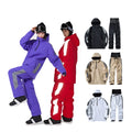 Waterproof Windproof Outdoor Women Men Couple Snowboard Suit Winter Warm Ski Jacket Ski Pants Skiing Suit