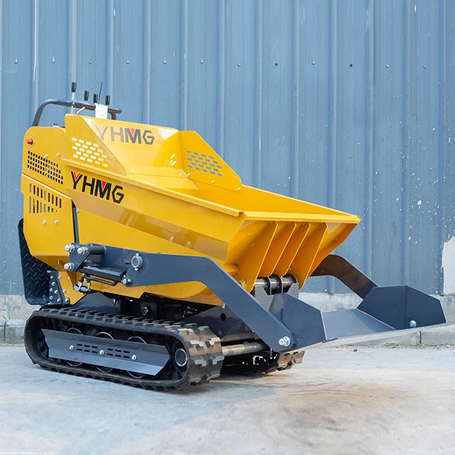 Agricultural Hydraulic Mini Dumper 500kg Hydraulic Small Manual Tracked Dumper Multifunctional Self Loading Dump Truck
