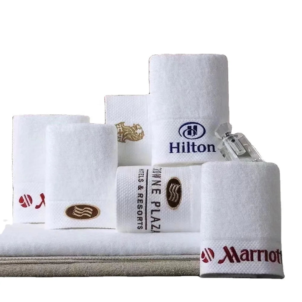 70X140cm Embroidery Pattern Customization 100% Cotton Bath Towel 100% Cotton Luxury Hotel Towels