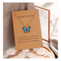VKME  Korean Fashion Cute Butterfly Pendant Necklace for Women Golden Color Statement Necklace Jewelry Gifts Wholesale