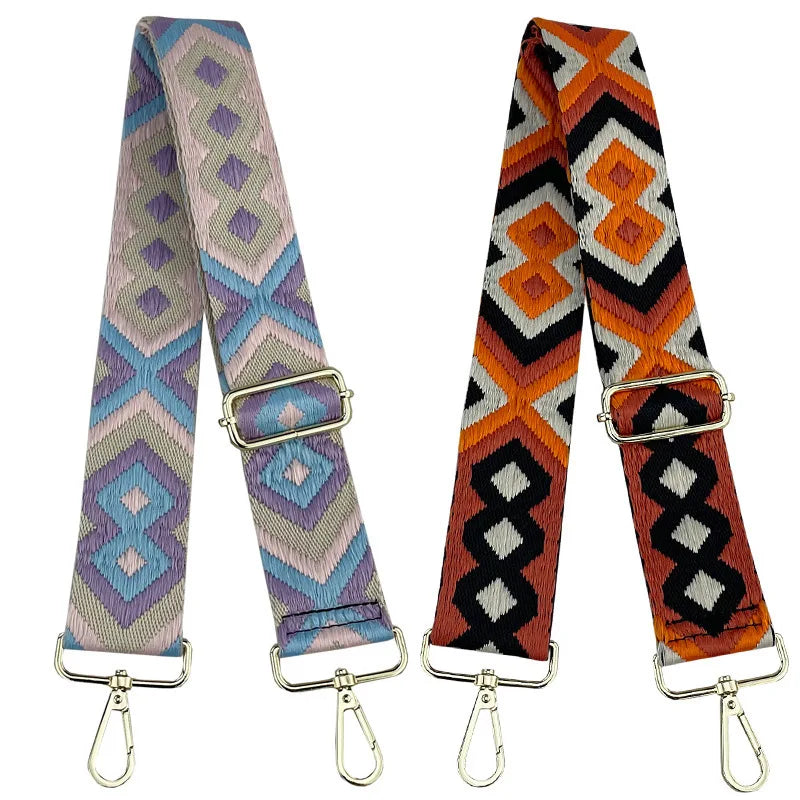 Meetee B-S2133 5cm Ethnic Style Color Adjustable Diagonal Bag Accessories Wide Shoulder Strap