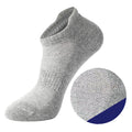 Men's Anti-Slip Grip Jacquard Running Socks Breathable Cotton Custom Logo Knitted Ankle Sports Socks Logo Cuff Bottom for Youth
