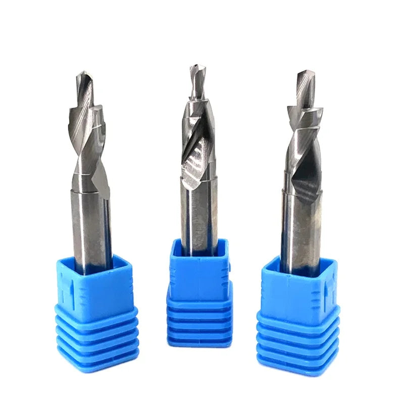 JR126 Tungsten Carbide 2 Flutes Step Drill Bit Drilling Cutter for Watch Glasses