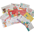 12pcs Card 12pcs Envelope Packed in One Gift Box Assorted Blank Inside Happy Birthday Paper  Cards