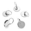 Stainless Steel Jewelry Accessories Time Gem Tray Ear Hook for DIY Earrings Jewelry Making  Accessories