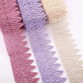 Fashion 9.5cm Colorful  Decoration Polyester Leaf Water Soluble Embroidery Lace Trimming Fabric for DIY Clothing Dress Headscarf