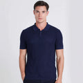 Wholesale 100% Tencel Mens V-Neck T-Shirt Sustainable Short Sleeve Knitted Top Luxury Soft Tee Shirt for Men OEM
