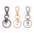 Factory Price Keyring Metal Polished Keychain Split Ring with Short Chain Key Rings Women Men Diy Key Chains Accessories