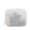 Simple Portable Travel Semi-transparent EVA Frosted Cosmetic Bottle Storage Bag case Transparent Waterproof Makeup Bag Set