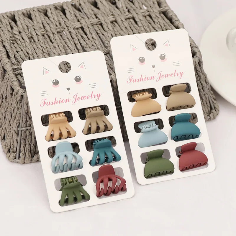 2023 6pcs Set Hair Clips Small Claw Clips for Thin Hair  Non-slip Short Hair Accessories for Women