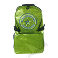 2023 Lime Green Glitter Backpack Fashion Style with Padded Back and Adjustable Straps Hot Selling Polyester Sports