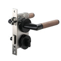 Modern Minimalist Design Door Handle With Wooden Materials for Interior Doors Zinc Aluminum Door Handles