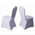 Wholesale Chiavari Spandex Chair Slipcovers Elastic Polyester Chavari Chair Covers for Weddings Hotels and Parties Plain Dyed
