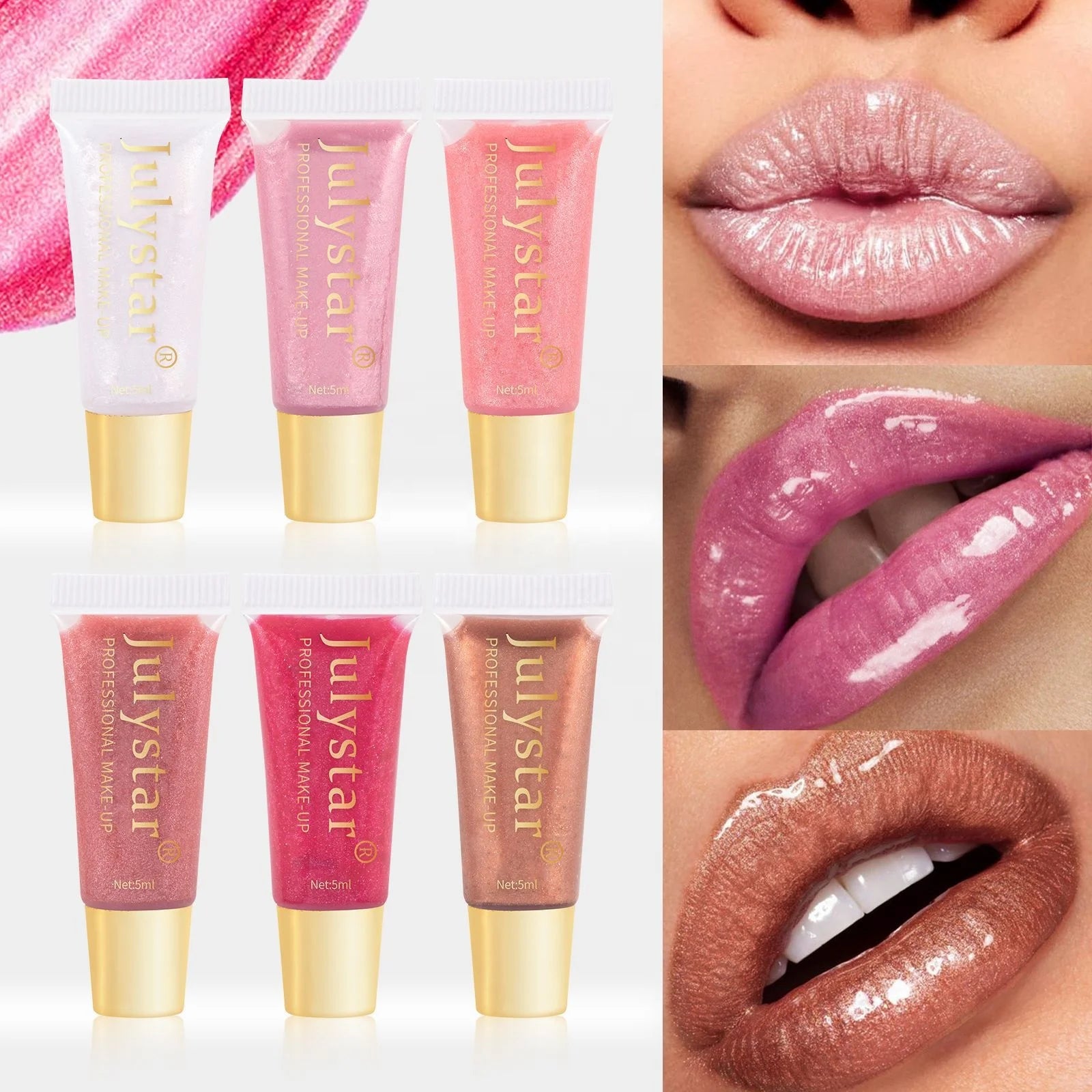 Best Selling Glitter Lip Gloss Shimmer Long-Lasting Moisturizing Lip Gloss Hydrating Beauty Makeup Lip Gloss Wholesale