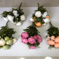 Classic Style N-0340 Artificial 13 Heads Silk Peony Flowers Bouquet for Home Wedding Decoration