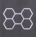 Customization Hexagon Led Garage Lights for Workshop Gym Detailing Shop 5 Hex Grid System