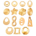Fashion Vintage Earrings Finding Women Big Stainless Steel DIY Drop Earrings Trendy Earrings Jewelry Accessories for DIY