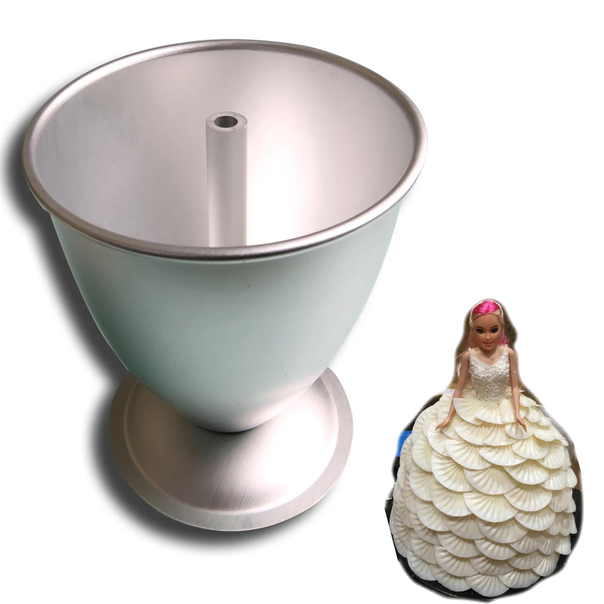 6-7 Inch Cake Skirt Mold With Base Hollow Cake Mold Bread Mold