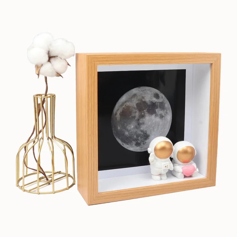 6" Custom Simple 3d Shadow Box Frame American Wood Photo Frame