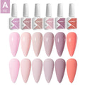 JTING Private Label Nail Tech Supplies Wholesale VEGAN Uv Led Gel Polish 6colors Set Collection Esmalte En Gel Semipermanentes