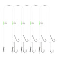 Sea Fishing 2 Aberdeen Hook Pulley Rigs for Species Flatfish Dogfish Bass Fishing Gear Tackles
