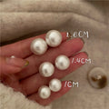 Japanese Cotton Pearl Earrings 925 Silver Needle Earrings 1.6 1.4 1.0 CM White Pearl Stud Earring for Women