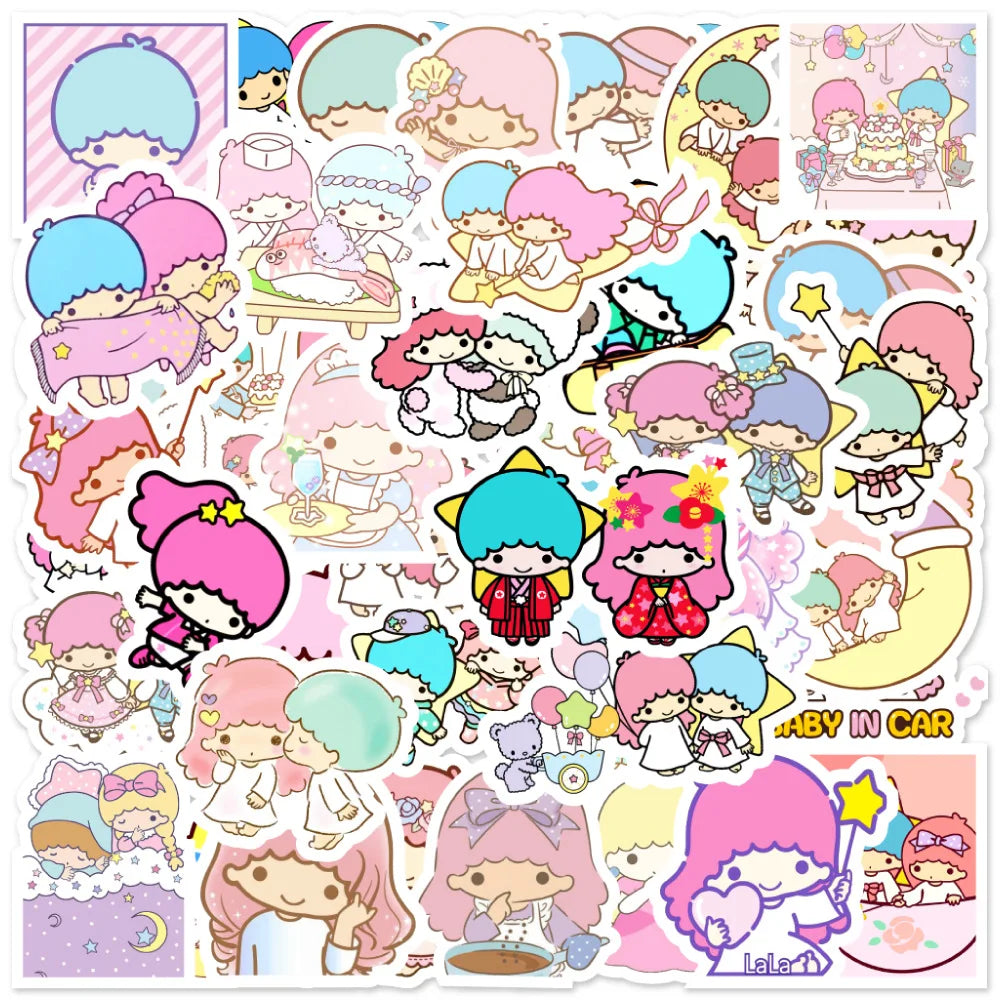 50PCS Japanese cartoon kawaii sticker gaming skateboard toy bottle laptop family stickers for car