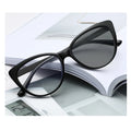 SPARLOO 2439 Solid Pattern Anti Blue Light Photochromic Cat Eye Eyeglasses Frames PC Material
