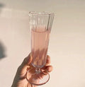 French Ins Style Vintage Glass Trumpet champagne Cup Fruit Juice Cup Coffee Cup Good-looking