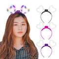 Customizable Neon Heart Shape Headband for Kids-Chinese New Year & Back to School Party Favor with Light-Up Effect