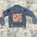 DENIMGUYS Custom Patches Streetwear Men Retro Distressed Ripped Denim Jackets
