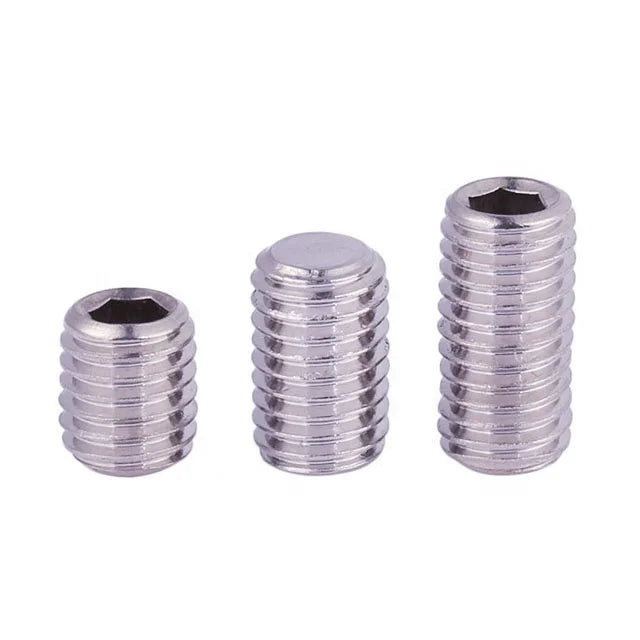 304 Stainless Steel Metric M4-M8 Standard Pitch ASTM/GB Grade Industry Use Set Screw Flat Head Hexagon Socket Screw